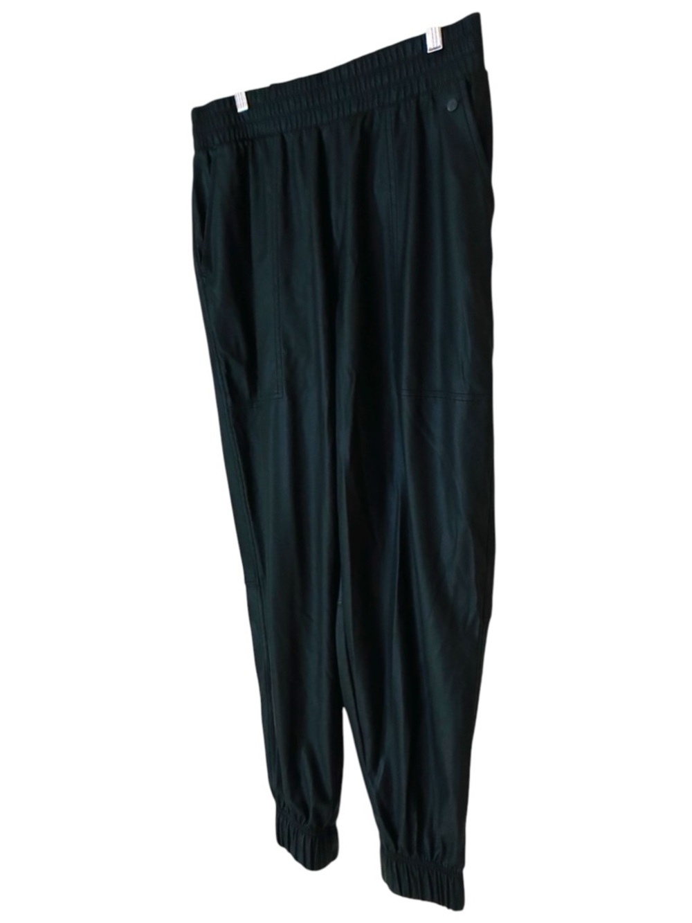CALIA by Carrie Underwood Sz MEDIUM Black Faux Leather Joggers Pants Pockets - Picture 4 of 9